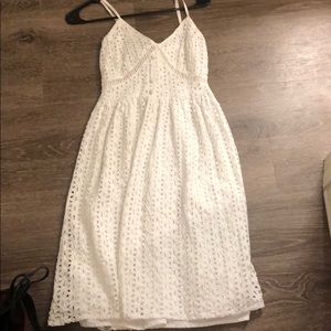 White flowy dress
